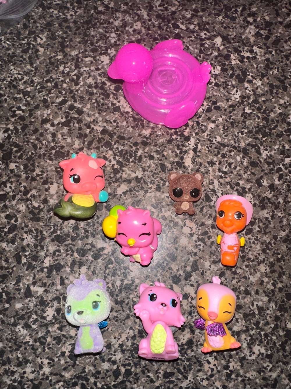 Hatchimals CollEGGtibles Lot 7 Figures Pink Nest Exclusives Mermal Magic